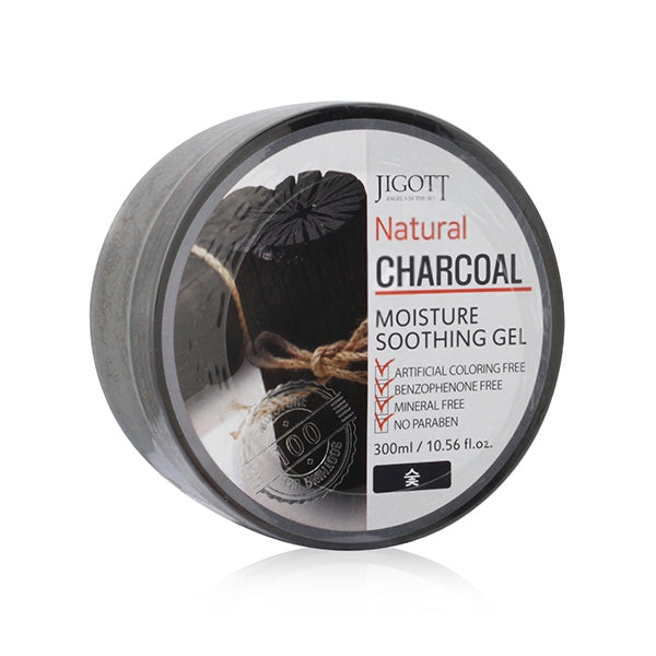 JIGOTT NATURAL CHARCOAL MOISTURE SOOTHING GEL 300ML