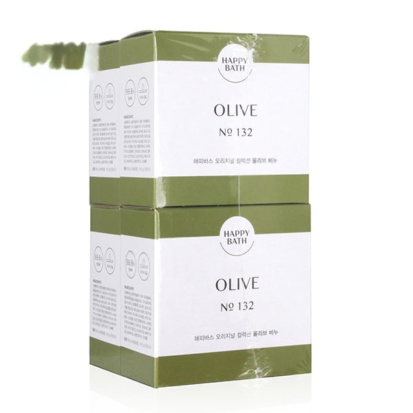 HAPPY BATH ORIGINAL COLLECTION OLIVE SOAP 90G (4 PACKS)