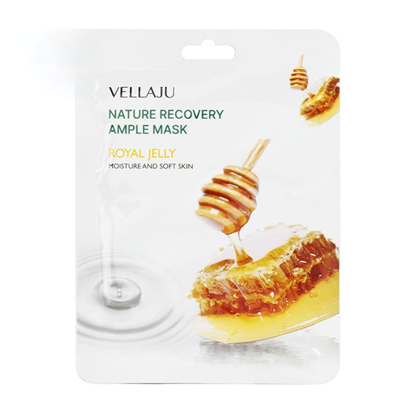 VELLEJU NATURE RECOVERY AMPOULE MASK (ROYAL JELLY/10 SHEETS)