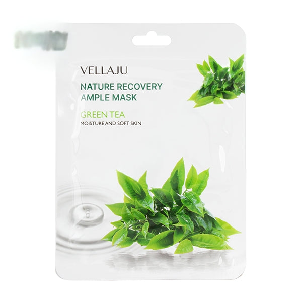 VELLEJU NATURE RECOVERY AMPOULE MASK (GREEN TEA/10 SHEETS)