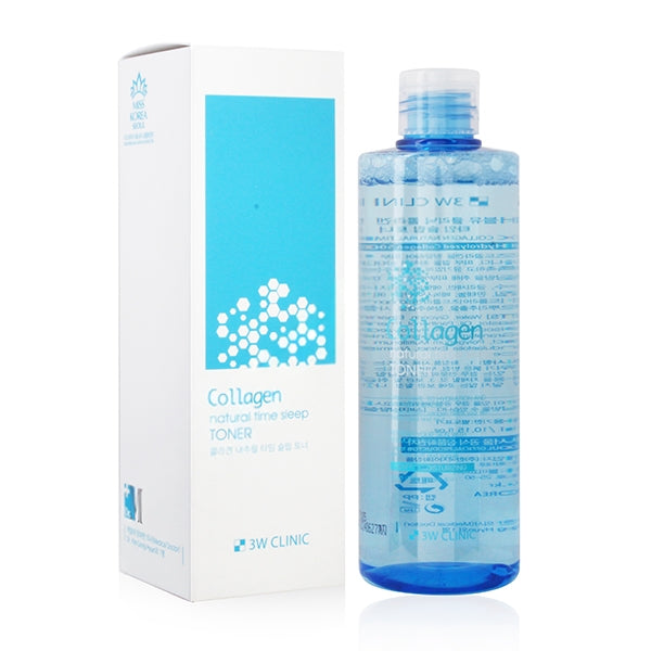 3W CLINIC COLLAGEN NATURAL TIME SLEEP TONER 300ML