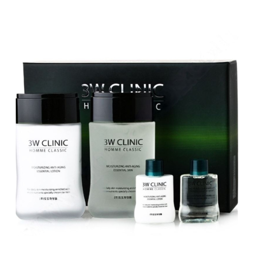 3W CLINIC HOMME CLASSIC ESSENTIAL SKINCARE 2-PIECE SET [EXPIRATION DATE 202711]