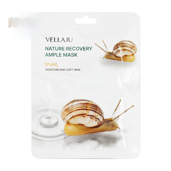 VELLAJU NATURE RECOVERY AMPOULE MASK (SNAIL/10 SHEETS)