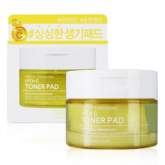 TENZERO GREEN TANGERINE VITA C TONER PAD (70 SHEETS)