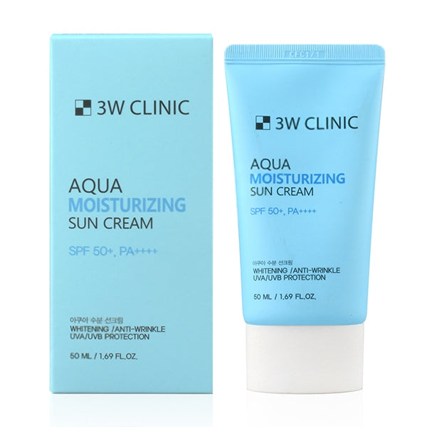 3W CLINIC AQUA MOISTURE SUN CREAM  SPF50+/PA++++